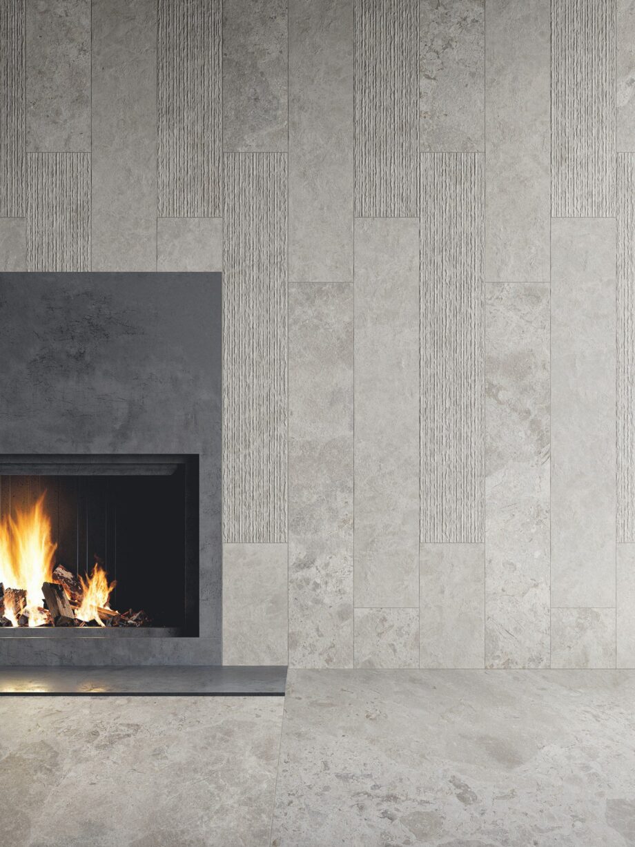 Stone effect porcelain tile ABK Era Ash – view 2 Stone effect outdoor porcelain tile ABK Era Blooming Ash, 80x80 cm, 20 mm, outdoor, slip-resistant R11 – 2