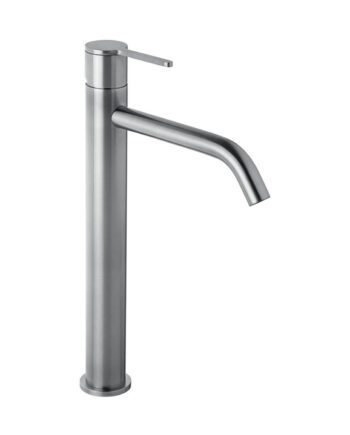 Tall basin mixer Emmevi Filoinox 85003BIGIN with click-clack waste