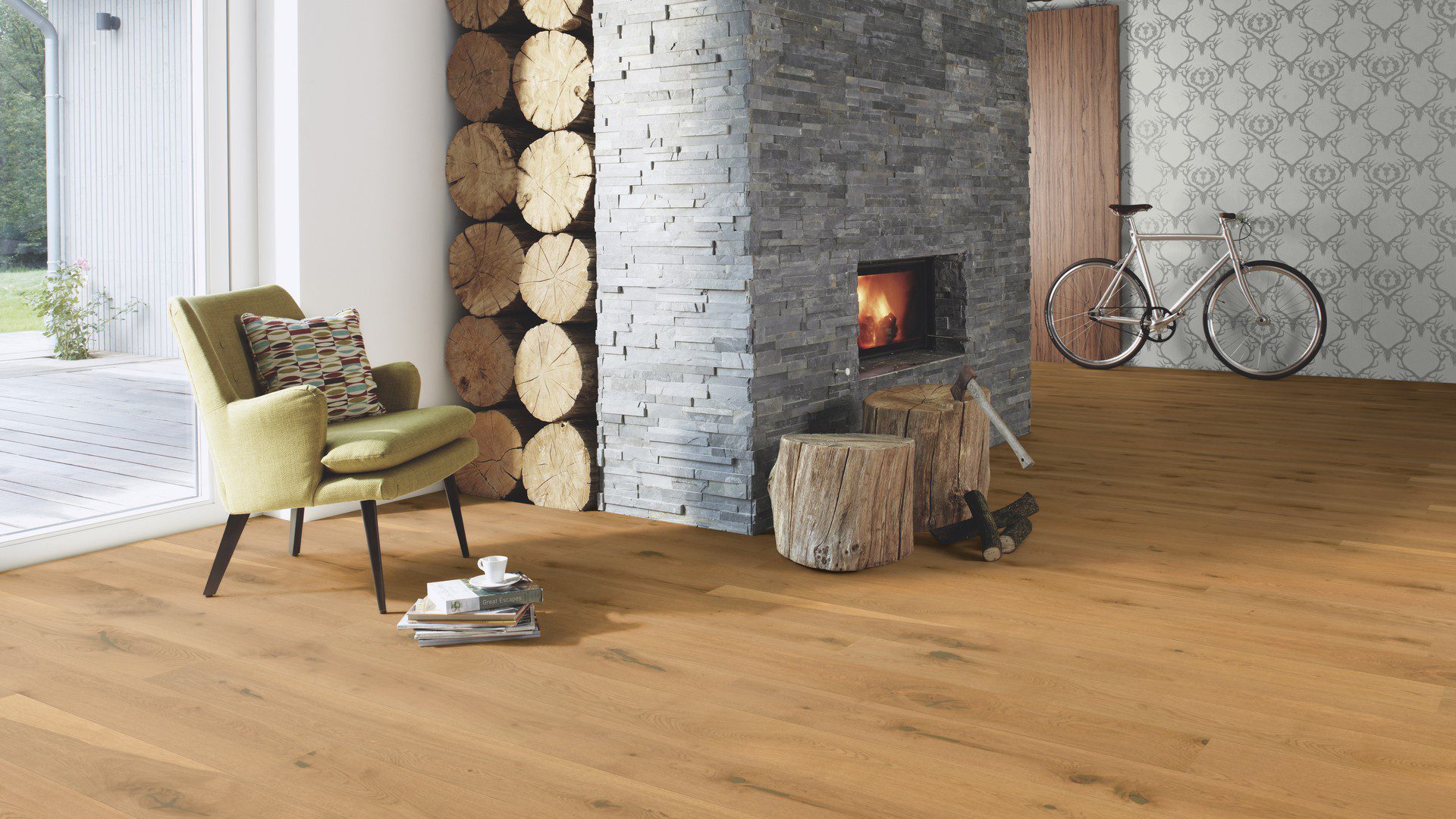 Parquet floor Bauwerk Casapark Oak 56 brushed oil waxed 181mm – 5