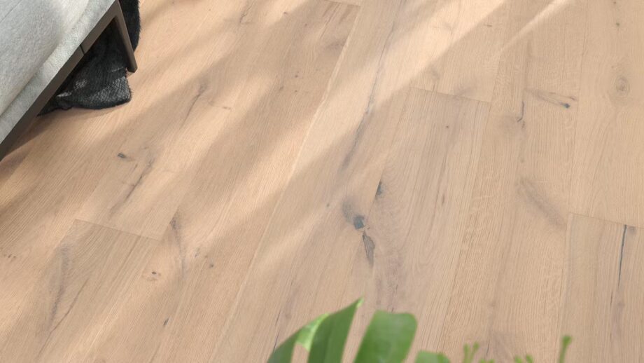 Parquet floor Oak Rustical 1-strip beveled brushed white oiled – 4