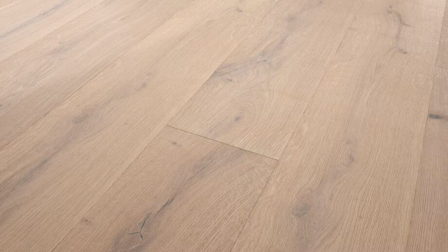 Parquet floor Oak Rustical 1-strip beveled brushed white oiled – 5