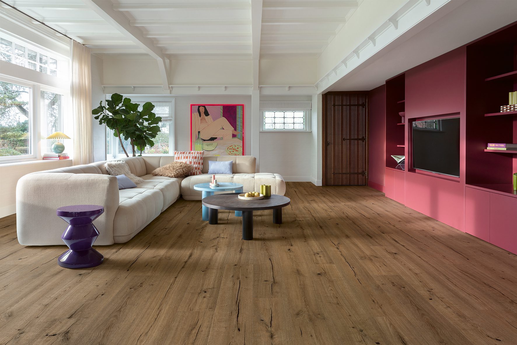 Glue-down Vinyl Flooring Floorify Gluedown Long Plank Café René FG038 – 2