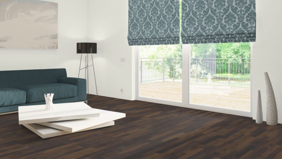Smoked Oak Parquet Flooring Naturell, solid strip parquet, unfinished, 22 x 70 x 500 mm – 3