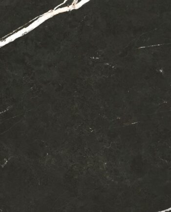 Marble-effect matt porcelain floor tile Tau Elite Black, 30x60 cm, 9 mm, black, R10, rectified