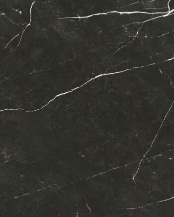 Marble-effect matt porcelain floor tile Tau Elite Black, 60x120 cm, 10.5 mm, black, R10, rectified