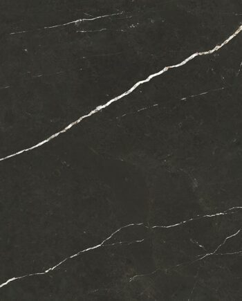 Marble-effect polished porcelain floor tile Tau Elite Black Pol, 60x120 cm, 10.5 mm, black, rectified