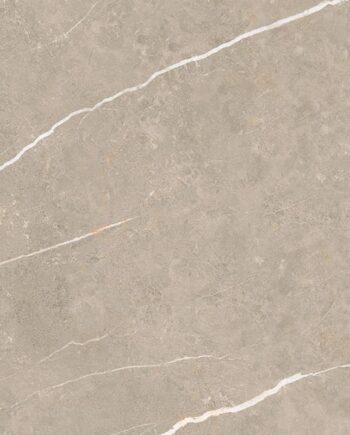 Marble-effect polished porcelain floor tile Tau Elite Greige Pol, 30x60 cm, 9.5 mm, greige, rectified