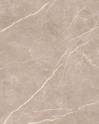 Marble-effect polished porcelain floor tile Tau Elite Greige Pol, 90x180 cm, 11 mm, greige, rectified