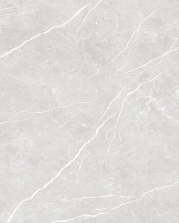 Marble-effect polished porcelain floor tile Tau Elite Silver Pol, 90x180 cm, 11 mm, silver grey, rectified