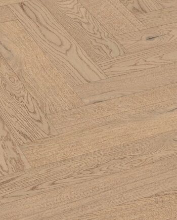 Herringbone parquet Meister, Lindura HS 500, Classic oak sand grey 20232, herringbone, 700 x 140 mm, brushed, ultra matt lacquered