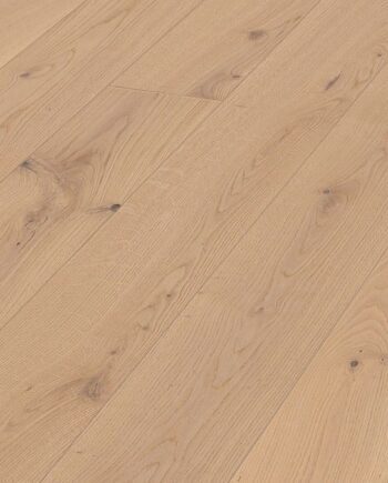 Oak parquet Meister, Longlife PD 400, Authentic cream oak 09010, 1-strip, 2200 x 180 mm, brushed, ultra matt lacquered