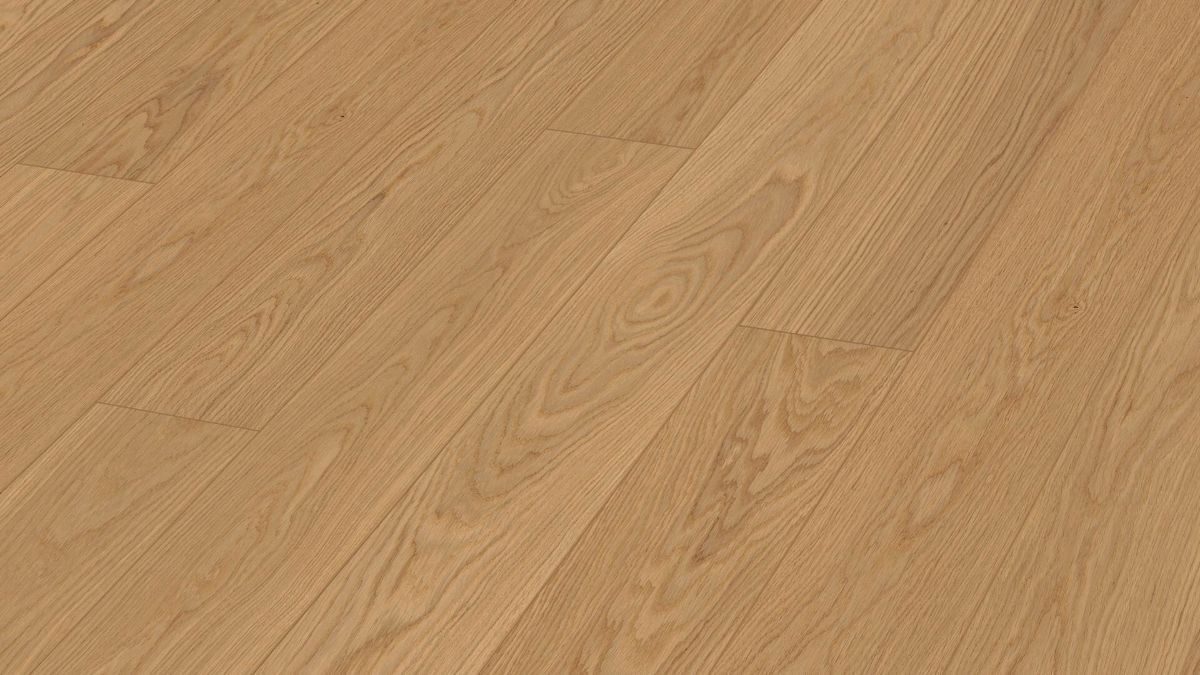 Oak parquet Meister, Longlife PD 400, Oak harmonious 09022, 1-strip, 2200 x 180 mm, brushed, naturally oiled