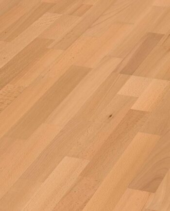 Beech parquet Meister, Longlife PC 200, Steamed beech harmonious 09045, 3-strip, 2400 x 200 mm, brushed, ultra matt lacquered