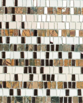 Mixed material mosaic Dune Tresor, 30x30.5 cm, 5 mm