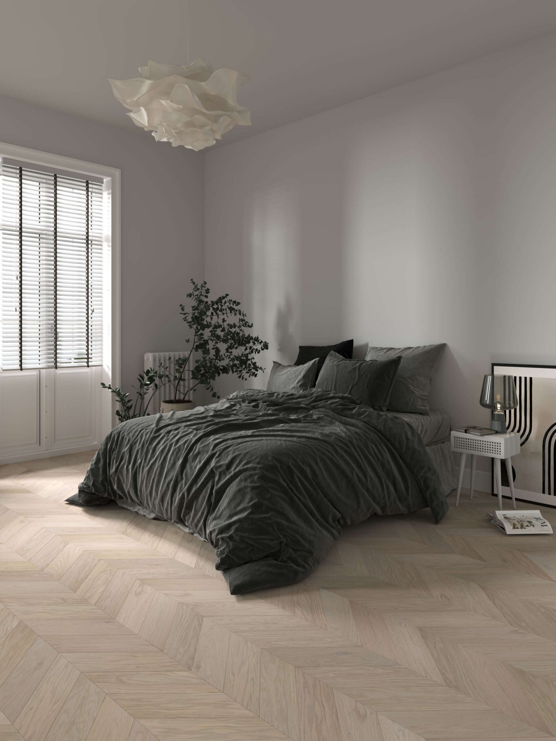 Oak Chevron Parquet Esta AB Pearl extra matt lacquered – 3