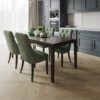 Oak Chevron Parquet Esta AB Sandstone 780 mm extra matt lacquered – close-up Oak Chevron Parquet Esta AB Sandstone 780 mm extra matt lacquered – 3