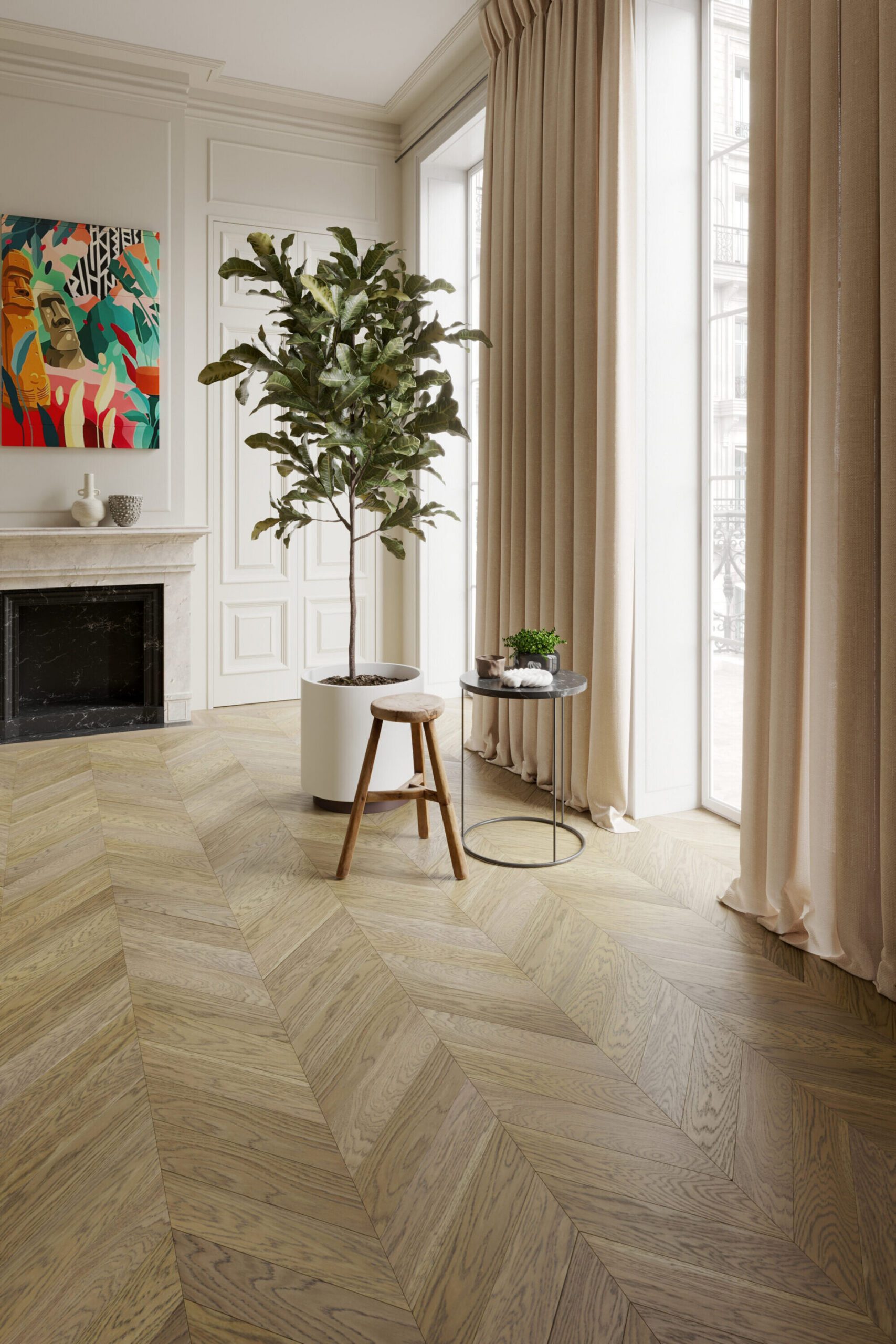 Oak Chevron Parquet Esta Nordic S Havana extra matt lacquered – 3