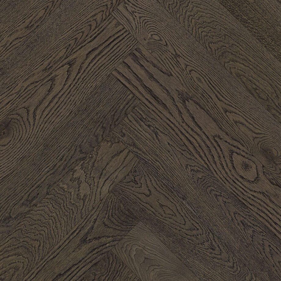 Oak Herringbone Parquet Esta BC Lava Grey extra matt lacquered Oak Herringbone Parquet Esta BC Lava Grey extra matt lacquered