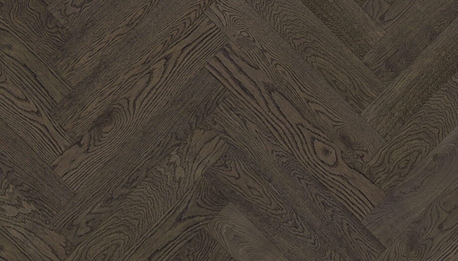 Oak Herringbone Parquet Esta BC Lava Grey extra matt lacquered – close-up Oak Herringbone Parquet Esta BC Lava Grey extra matt lacquered – 2