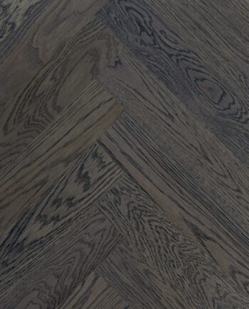 Oak Herringbone Parquet Esta Nordic S Lava Grey extra matt lacquered
