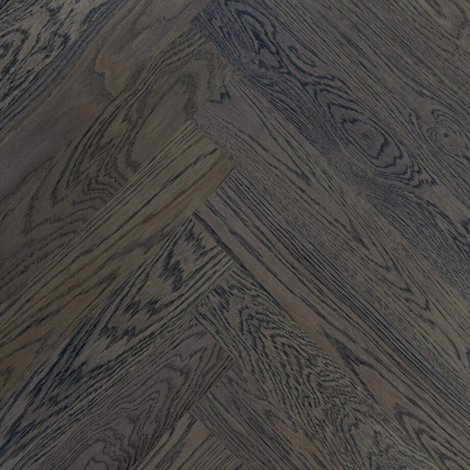 Oak Herringbone Parquet Esta Nordic S Lava Grey extra matt lacquered Oak Herringbone Parquet Esta Nordic S Lava Grey extra matt lacquered