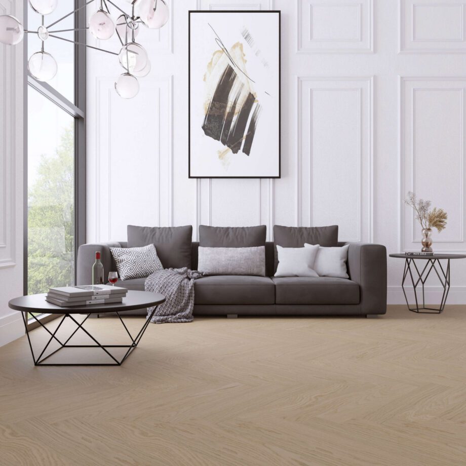 Oak Herringbone Parquet Esta Nova Eco Elite Dazy extra matt lacquered – close-up Oak Herringbone Parquet Esta Nova Eco Elite Dazy extra matt lacquered – 3