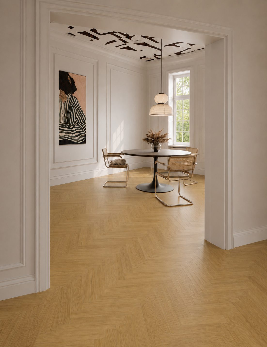 Oak Herringbone Parquet Esta Nova Eco Elite extra matt lacquered – 3