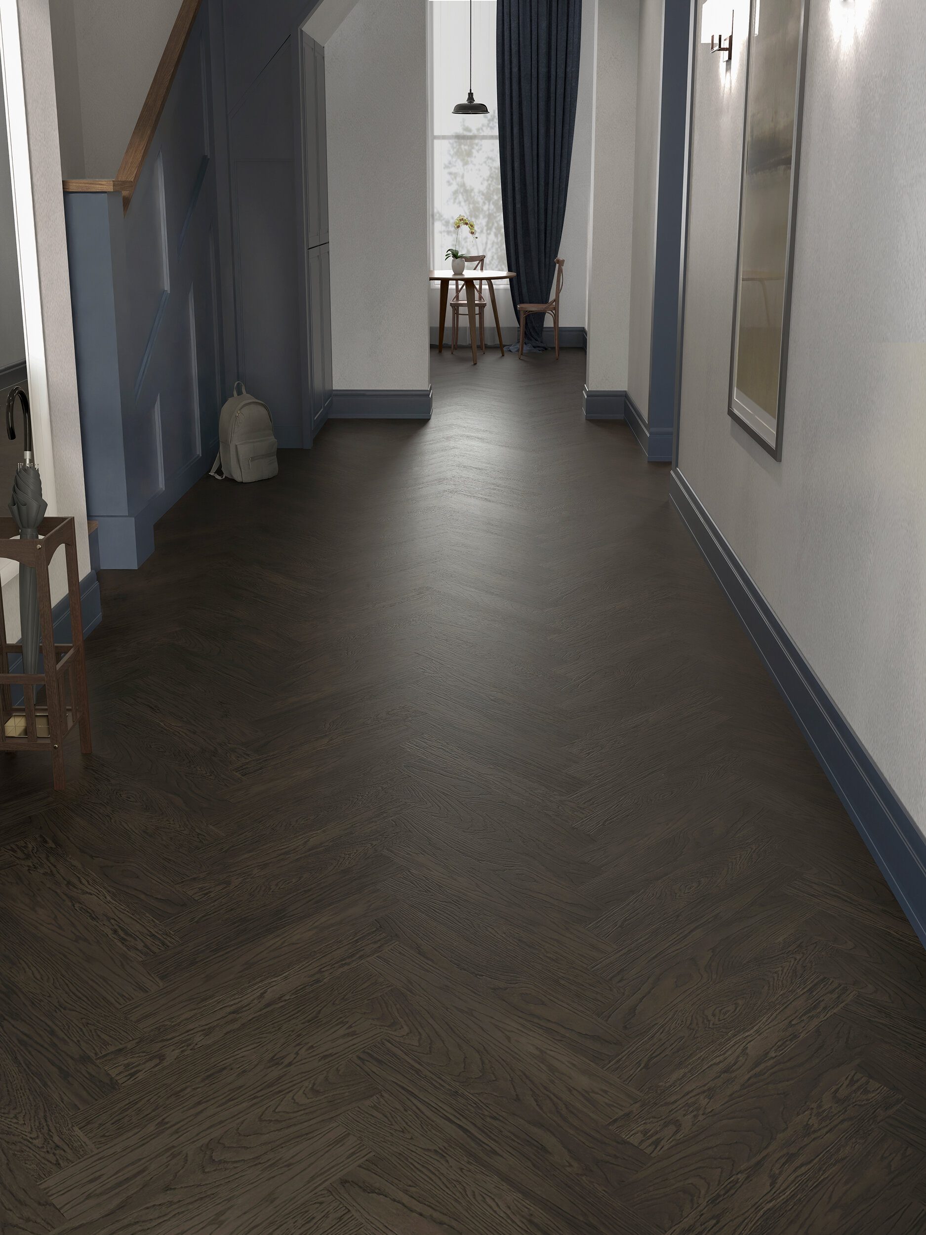 Oak Herringbone Parquet Esta Nova Eco Elite Lava Grey UV oiled – 3