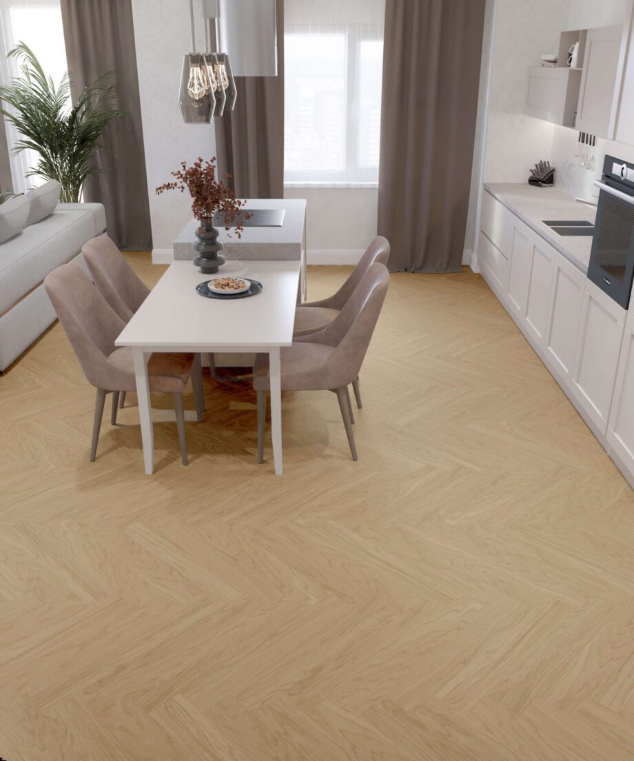 Oak Herringbone Parquet Esta Nova Eco Elite Pure Line extra matt lacquered – close-up Oak Herringbone Parquet Esta Nova Eco Elite Pure Line extra matt lacquered – 3
