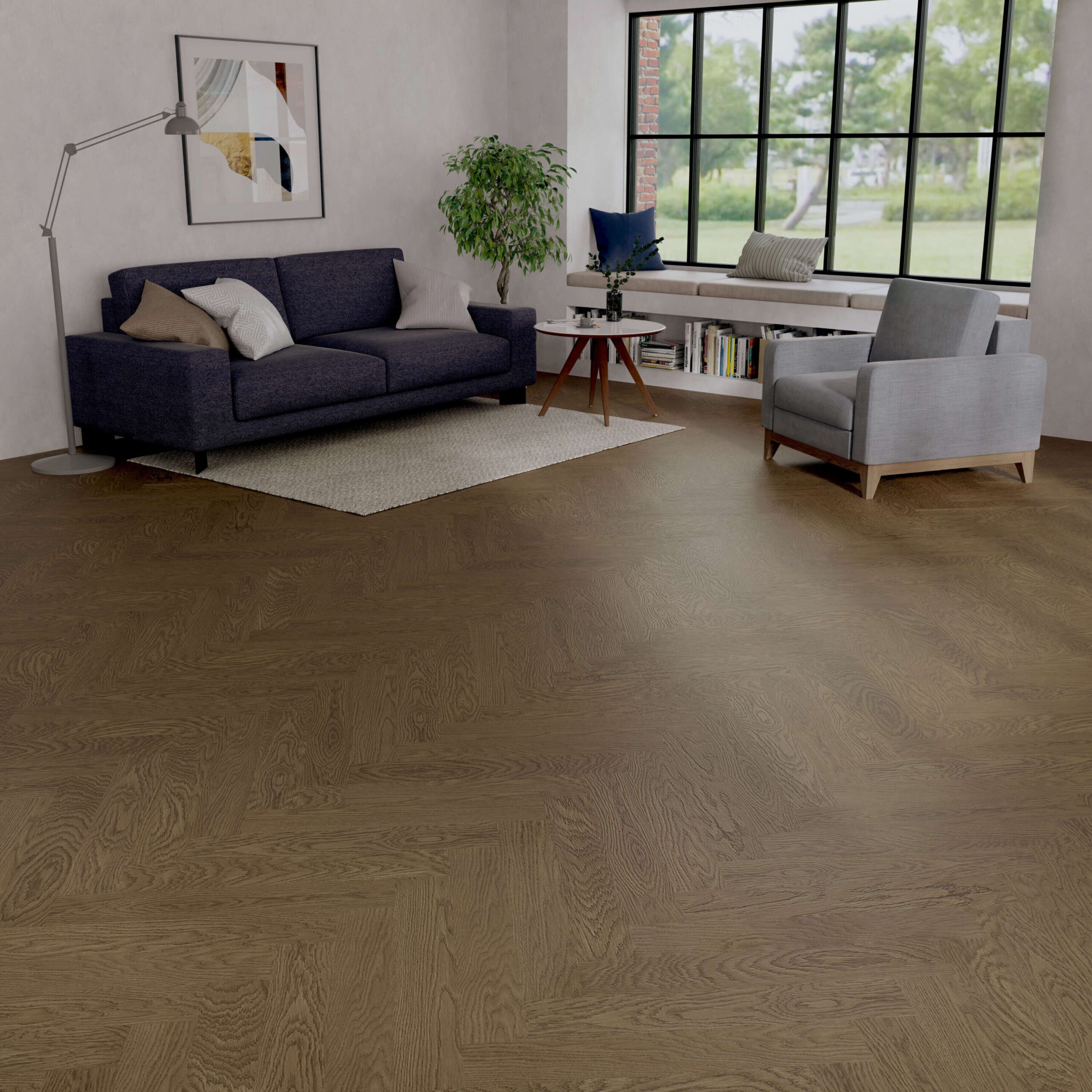 Oak Herringbone Parquet Esta Nova Eco Elite Stavanger extra matt lacquered – 3