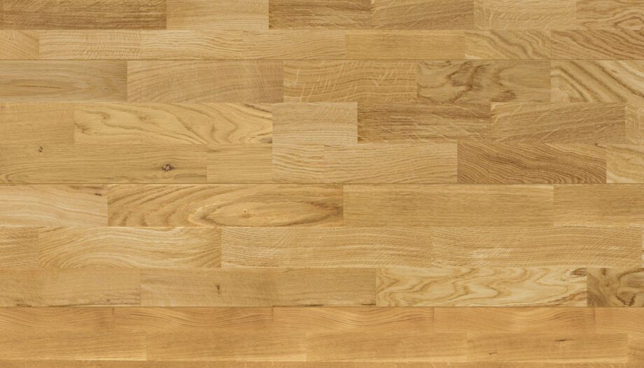 Oak Parquet Flooring 3-Strip Esta Promo extra matt lacquered – close-up Oak Parquet Flooring 3-Strip Esta Promo extra matt lacquered – 2