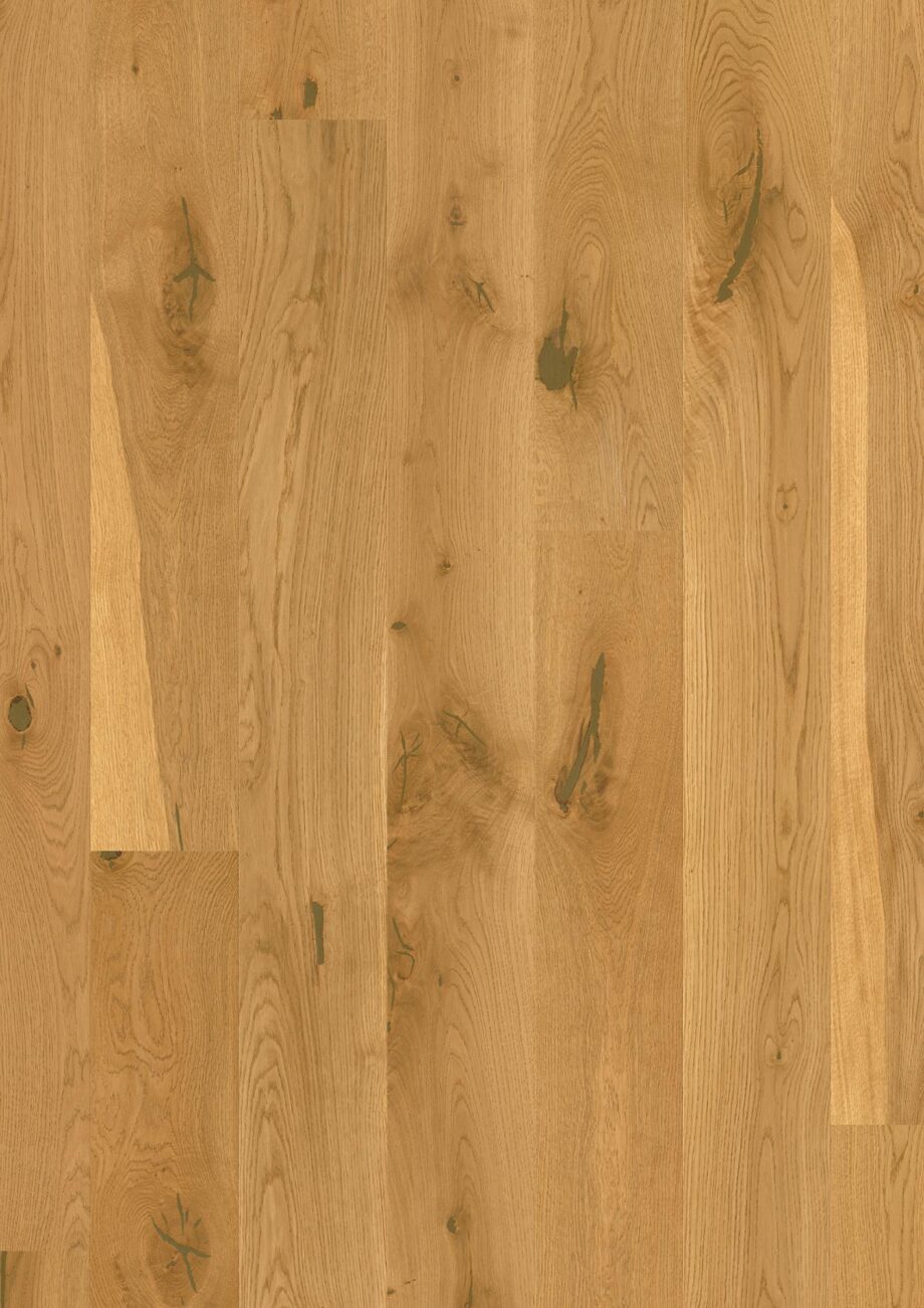 Oak parquet flooring Bauwerk Casapark Oak 56 brushed matt lacquered 181mm