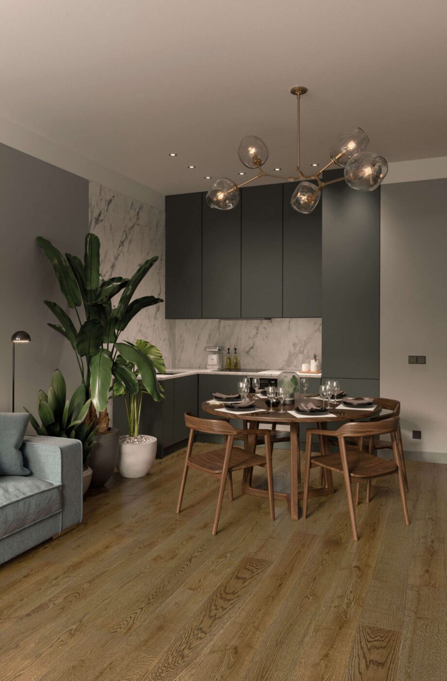 Oak Parquet Flooring Esta AB Stavanger extra matt lacquered – 3
