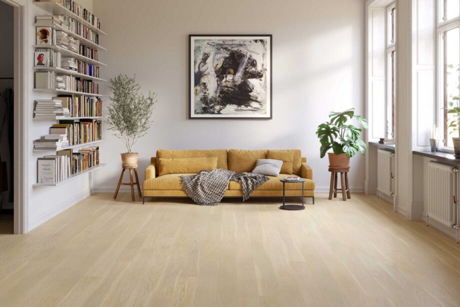Oak Parquet Flooring Esta Nordic S Linen extra matt lacquered – close-up Oak Parquet Flooring Esta Nordic S Linen extra matt lacquered – 3