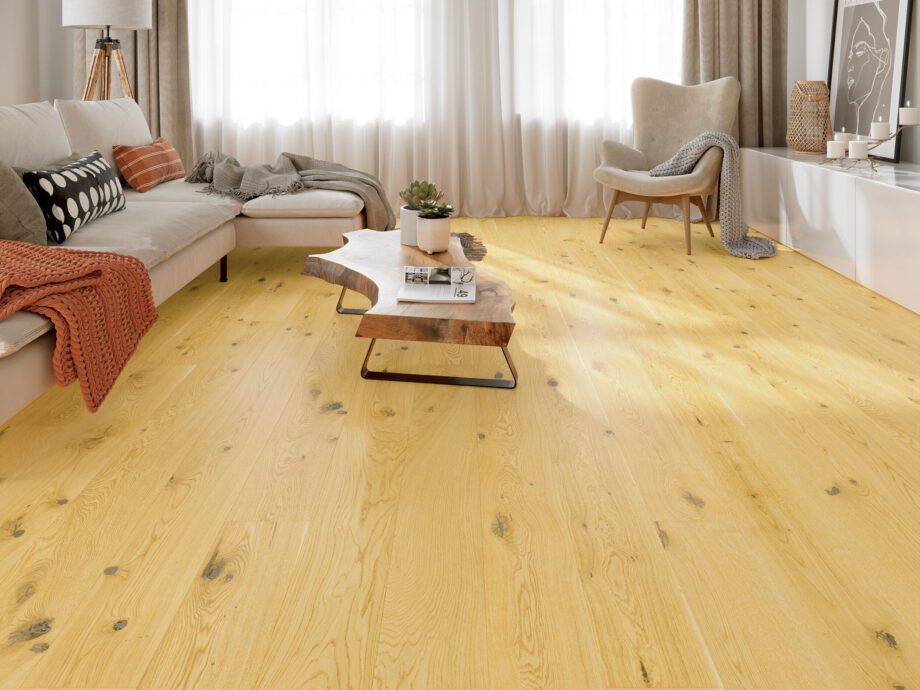 Oak Parquet Flooring Esta Rustic Dark Filler extra matt lacquered – close-up Oak Parquet Flooring Esta Rustic Dark Filler extra matt lacquered – 3