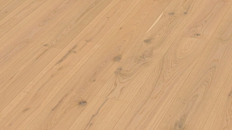 Oak parquet Meister, Longlife PD 400, Authentic lyed-look oak 09015, 1-strip, 2200 x 180 mm, brushed, ultra matt lacquered Oak parquet Meister, Longlife PD 400, Authentic lyed-look oak 09015, 1-strip, 2200 x 180 mm, brushed, ultra matt lacquered