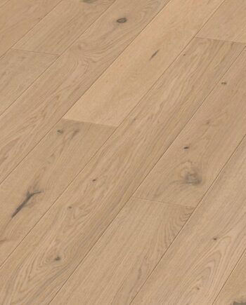 Oak parquet Meister, Longlife PS 300, Authentic cream oak 09020, 1-strip short plank, 1187 x 142 mm, brushed, ultra matt lacquered