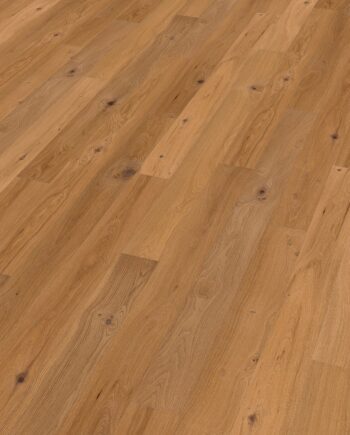 Oak parquet Thede & Witte Boston S, knotty, brushed, oiled, 1-strip, 1860 x 148 x 10 mm