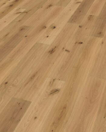Oak parquet Thede & Witte Boston, knotty, handscraped, oiled, 1-strip, 2200 x 220 x 15 mm