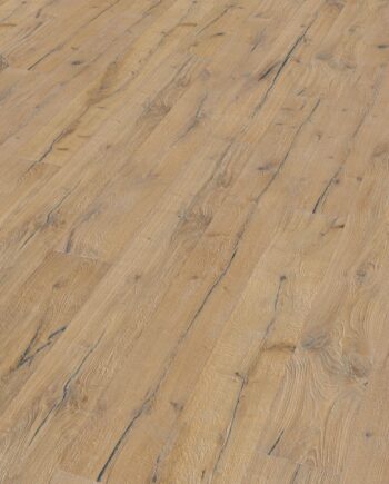 Oak parquet Thede & Witte Boston Oldwood, White Wash, white oiled, 1-strip, 2200 x 220 x 15 mm