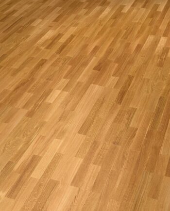 Oak parquet Thede & Witte Euro 3-strip, nature, matt lacquered, 3-strip, 2200 x 204 x 14 mm