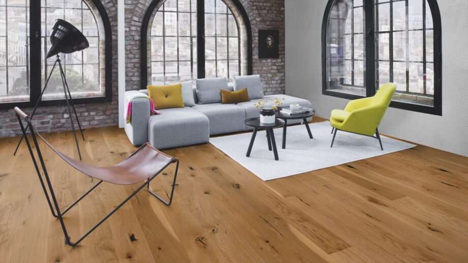 Engineered wood flooring Bauwerk Casapark Handcrafted Oak 56 deep brushed oil waxed 181mm – 3