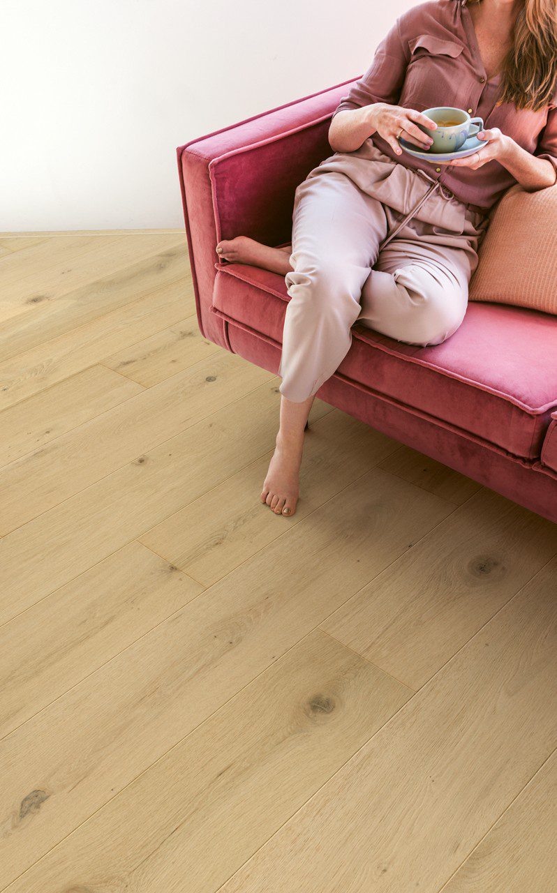 Parkett Quick-Step Cala Pearl White Oak eriti matt lakk, veekindel 220mm