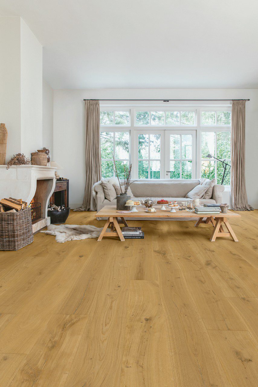 Parkett Quick-Step Massimo Cappuccino Blonde Oak eriti matt lakk 260mm