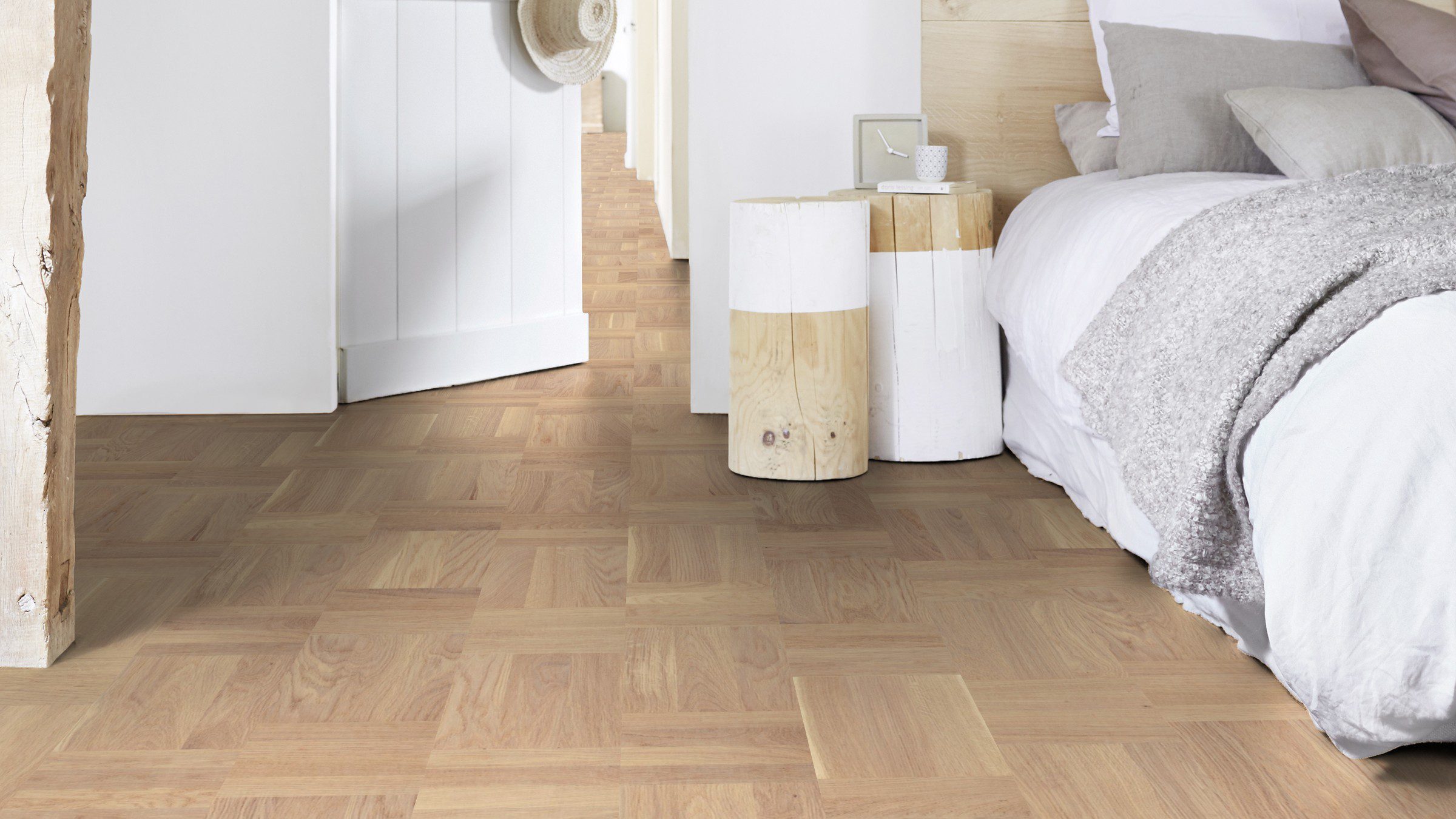 Parquet Tarkett, Grace, Oak Era, basket weave, brushed, Proteco ExtraMatt matt lacquer – 3