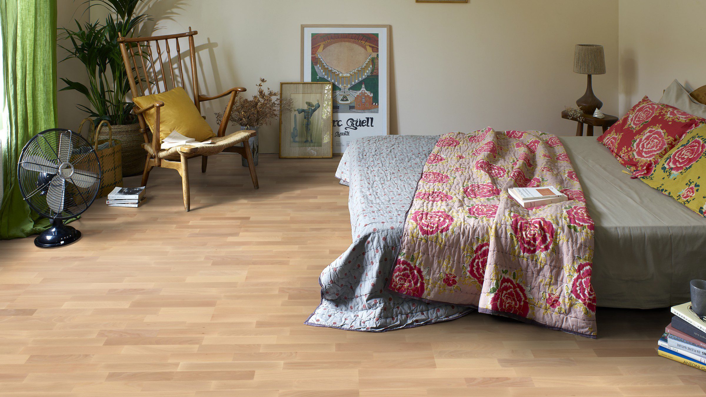 Parquet Tarkett, Pure, Beech Nature TreS, 3-strip, Proteco lacquer – 3