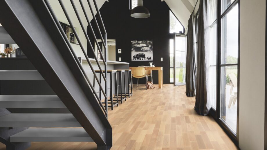 Parquet Tarkett, Pure, Beech Nature TreS, 3-strip, Proteco lacquer – view 4 Parquet Tarkett, Pure, Beech Nature TreS, 3-strip, Proteco lacquer – 4