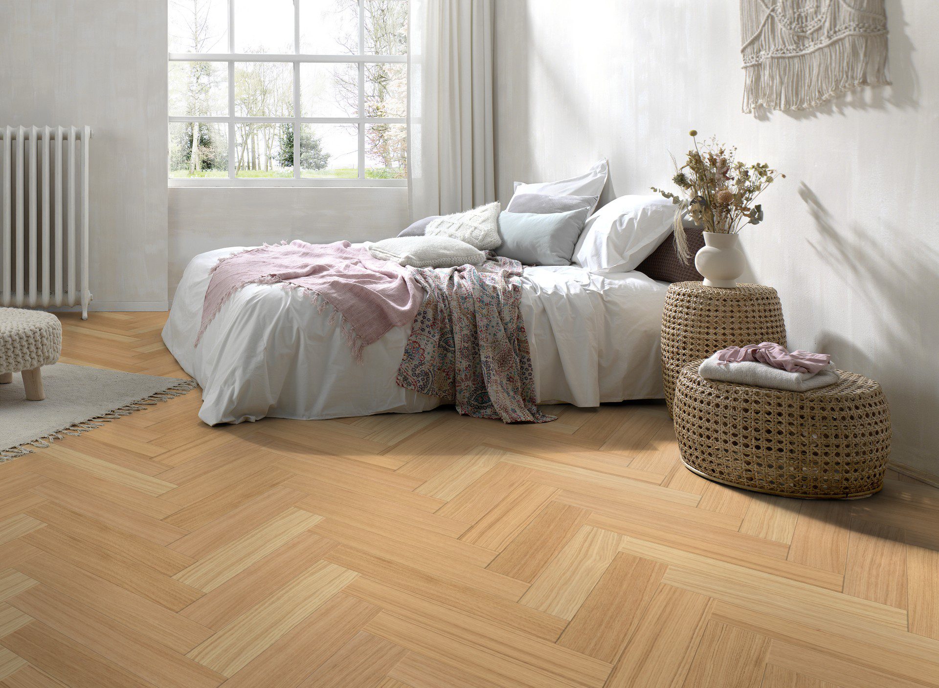 Kalasabaparkett Parky Swing Natural Oak Premium – interjöör