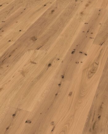 Parquet floor Oak Rustical 1-strip 2 sides beveled brushed oiled 260mm wide