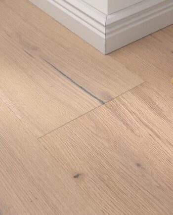 Parquet floor Oak Rustical 1-strip beveled brushed white oiled